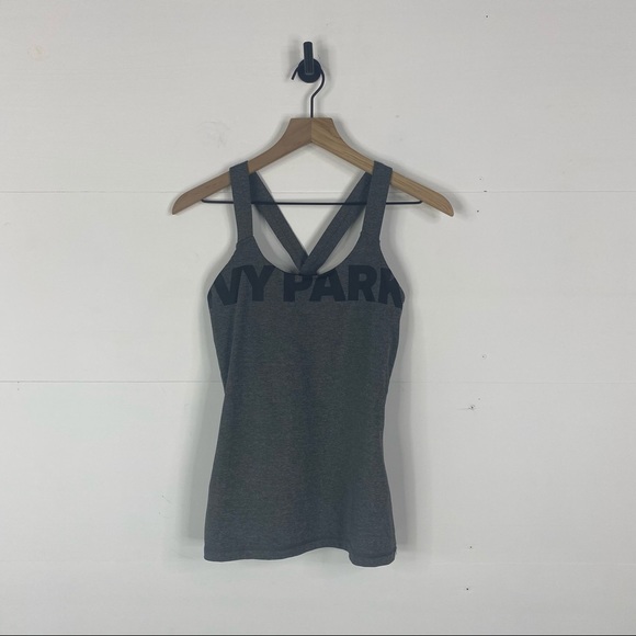 IVY PARK Tops - Ivy Park Gray Mesh Insert Tank Size S